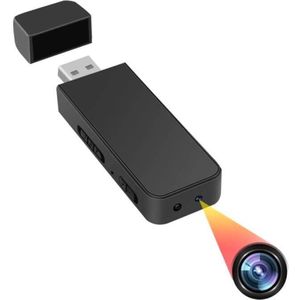 Spy camera draadloos - Mini camera draadloos - Spionage camera draadloos klein - 8 x 3 x 1 cm; 25g - USB HD 1080P minicamera