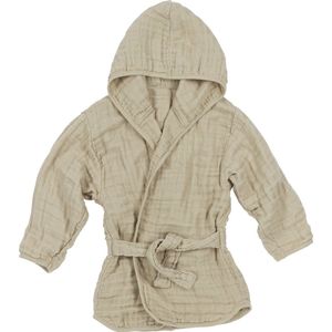Meyco Baby Uni badjas - pre-washed hydrofiel - sand - 74/80