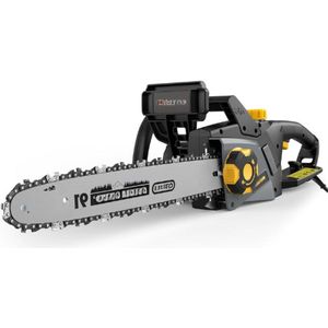 Elektrische Kettingzaag - 2400 W Vermogen - Spanning Zonder Gereedschap In Eén Stap - 40 Cm Geleider Met Oregon-Ketting - 15 M-S Kettingsnelheid - Automatische Smering - Inclusief 2 Kettingen - DCS01A