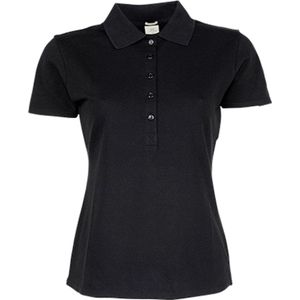 Women´s Luxury Stretch Polo met korte mouwen Black - 3XL