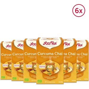 Yogi Tea Curcuma Chai - Biologische Thee - 6x17 Stuks - 102 Theezakjes - NL-BIO-01