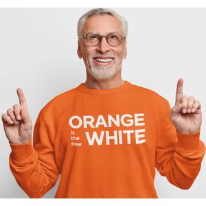 Oranje EK Trui Orange Is The New White MAAT 4XL - Uniseks Feestkleding & Carnavalskleding