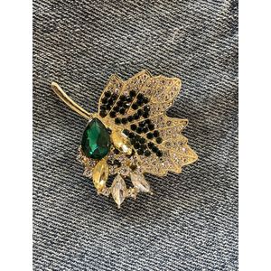 Broche herfstblad