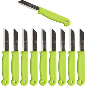 Solingen Schilmesje - RVS Glad - 16 cm met ""Blade Cover"" - Groen - 500 Stuks