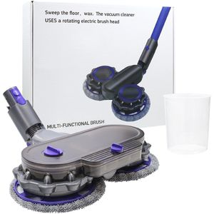 Sillar, dweilopzetstuk, mop dweil, vloermop met afneembare watertank, vervanging voor Dyson V7 V8 V10 V11 V15, elektrisch dweilopzetstuk met watertank en 2 moppen