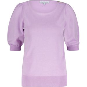 Red Button Trui Sweet Fine Knit And Buttons Srb4231 Soft Lilac Dames Maat - L