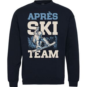 Sweater Apres Ski Team | Apres Ski Verkleedkleren | Fout Skipak | Apres Ski Outfit | Navy | maat L