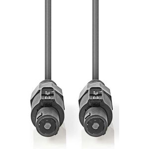 Nedis Speaker-Kabel - 48 x 0.20 mm - Koper - 20.0 m - Rond - PVC - Donkergrijs - Gift Box