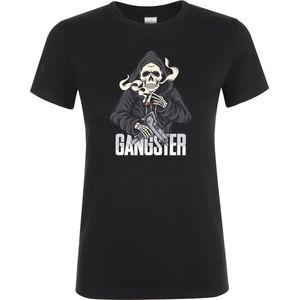 Klere-Zooi - Skeleton Gangster - Dames T-Shirt - 4XL