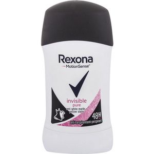 Rexona Motion Sense Invisible Pure Stick  Anti White Marks Yellow Stains - 48 uur Zweetbescherming - Anti Perspirant Deo Stick