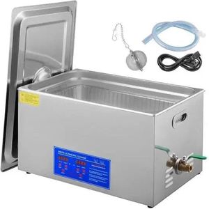 Ultrasone reiniger - Wasmachine - Ultra Sonic Cleaner - 1.3L - Ultrasone Reiniger Bril - Wasmachine Vaatwasser Ultrasone Huishoudelijke Apparaten - 60W - 40kHz - Zilver