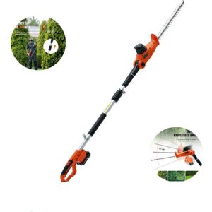 Heggenschaar Telescopisch - Krachtige 20V Accu met Snellader - 46cm Stalen Blad - Tot 240cm Bereik - 16mm Takken - Verstelbare Hoek - Lichtgewicht