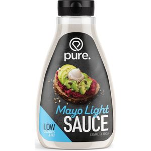 PURE Low Carb Sauce - Mayo Light - 425ml - caloriearm & vetarm - dip saus - dieet