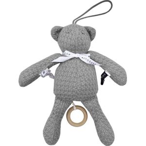 Bamboom Soft Stone Bear Mini Muziekdoosje Grey