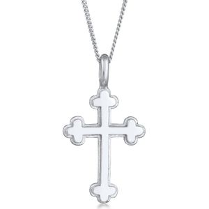 Elli Halsketting Dames Kruis Hanger Symbool Religie in 925 Sterling Zilver