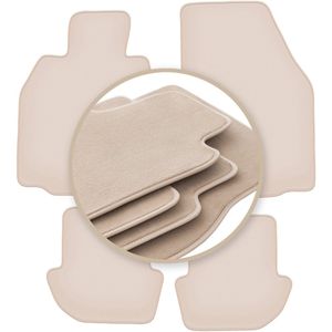 Premium beige vloermatten voor: Porsche 911 (type 997) cabrio, coupé, targa 2002-2012
