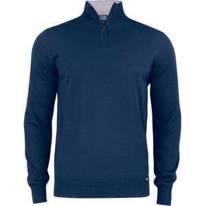 Cutter & Buck Everett HZ Sweater Heren 355420 - Dark Navy - XL