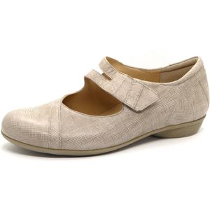 Durea Dames Bandschoen - 5737-015-9527 -Beige/Taupe - Wijdte H - Maat 6½ (40)