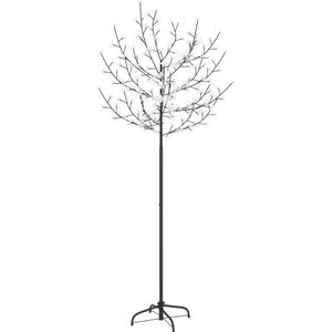 vidaXL-Kerstboom-200-LED's-blauw-wit-licht-kersenbloesem-180-cm