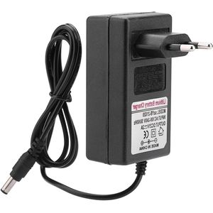 Voedingsadapter 33 x 18 x 12 inch AC 100‑240V DC 21V 2A Veilig opladen Lithiumionbatterijlader voor speelgoedauto balansauto (EU)