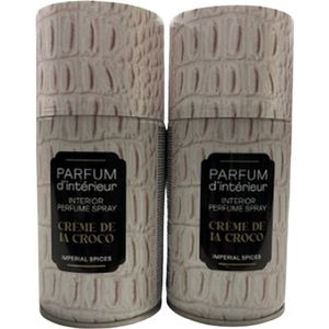 Interieurparfum - Creme De La Croco - Set van 2 - Multicolor - 250 ml - Interieur