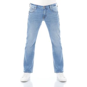 Mustang Heren Jeans Broeken Oregon Bootcut bootcut Fit Blauw 32W / 30L Volwassenen Denim Jeansbroek