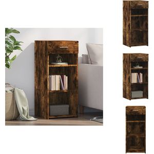 vidaXL Dressoir - Dressoirs - Kast - Wandkast - Dressoir 40x42,5x93 cm bewerkt hout gerookt eikenkleurig