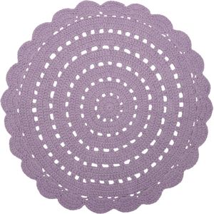 Nattiot - Alma Rond Vloerkleed/Tapijt ∅ 120 cm - Paars