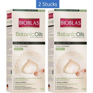 2 STUKS - Bioblas Knoflook Shampoo (Geurloos): alle haar 360ml