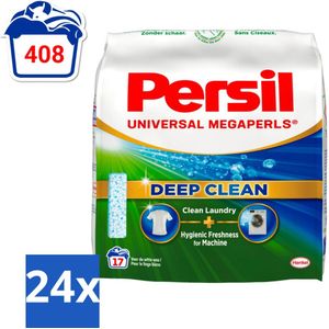 Persil Universal Megaperls - Waspoeder - Witte en Gekleurde Was - 17 Wasbeurten - Voordeelverpakking - 24 stuks