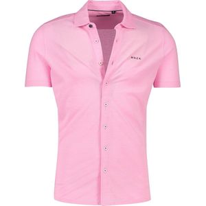 New Zealand casual overhemd korte mouw roze