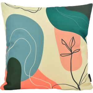 Abstract Leaf#2 Kussenhoes | Outdoor / Buiten | Polyester | 45 x 45 cm