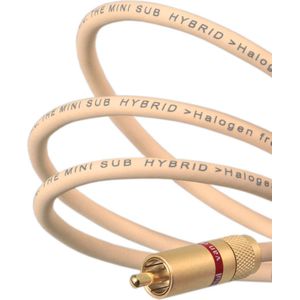 Van den Hul | The MINI Sub Hybrid | Coaxiale kabel | Subwooferkabel | 2 x RCA male | Gold plated connectors | 1 meter