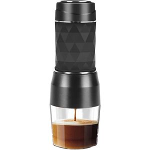 ValueStar - Draagbare Koffiemachine - Draagbare Koffiezetapparaat - Espressomachine - Voor Nespresso, Dolce Gusto Cups - Compact - Draagbaar - Ideaal Voor Op De Camping - Zwart