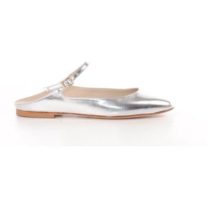 Maury dames ballerine Palomita in zilver metallic leder