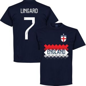Engeland Lingard 7 Team T-Shirt - Navy - XXXL