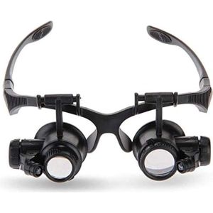 Loepbril - Vergrootglas Bril - Vergrootbril - Loepbril Met Led Verlichting - Vergrotende Bril