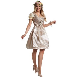 dressforfun - Mini-Dirndl Burgau model 2 M - verkleedkleding kostuum halloween verkleden feestkleding carnavalskleding carnaval feestkledij partykleding - 304681
