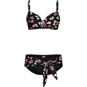 Pastunette Dames Bikiniset Animal - Zwart - Maat 42