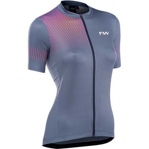 NORTHWAVE Origin Jersey Met Korte Mouwen Dames - Dark Grey / Pastel - M