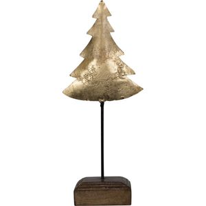 staande kerstboom goud 35cm