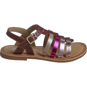 Vertbaudet Leren sandalen met gespen voor meisjes