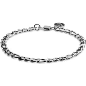 Lucleon - Heren - Roestvrij Staal Schakelarmband - Staal