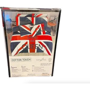 Cotton Touch dekbedovertrek - 200x220cm - Engelse vlag