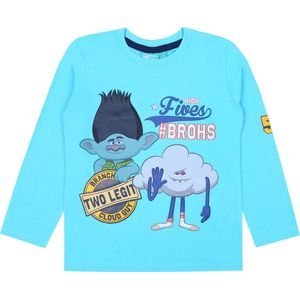 Turquoise, jongensblouse met lange mouwen van TROLLS