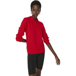 Trendyol Grijs Basic Dun Gebreid Sweatshirt Met Capuchon Twoaw20Sw0059