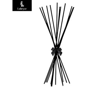 Losse Geurstokjes Zwart - Rotan Stokjes voor Geurverspreiders - 35 cm - 10 Stuks
