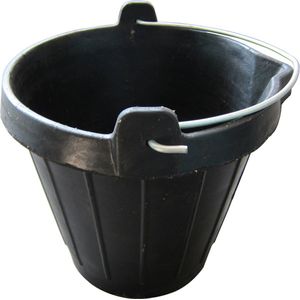 Bouwemmer - Emmer - Rubber - 10L - Met tuit
