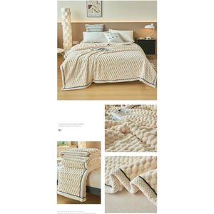 Deken - Dekbed - Bankdeken - Fluweel warm - Enkele deken - Warm - 180x200cm - Soft - Fleece - Klasse A