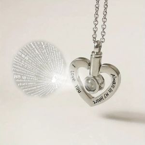 Assieraden Specialist - As Hanger met ketting ""100 ways to say I love you"" - Crematie Sieraad voor Dierbaren